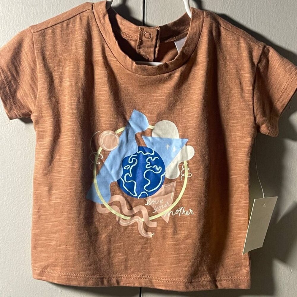 Baby Earth Graphic Love Your Mother T-Shirt Size 12M